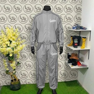 Conjunto Deportivo Casual de Invierno para Hombre, Dos Piezas, Chaqueta y Pantalones Cortos de Nailon, Cortavientos con Cuello Alto - Product Image 1