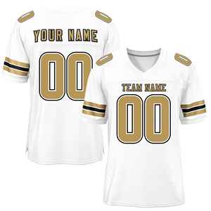 2k26 Nouveau style de maillot de football américain personnalisé pour hommes, col en V, manches courtes, uniforme d'équipe, chemise de sport performante - Product Image 5