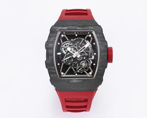 Reloj de pulsera para hombre, mecánico automático, esqueletizado, deportivo, informal, de negocios, de fibra de carbono negra 3501, de diseño exquisito y lujoso - Product Image 1