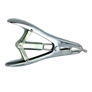 Pince applicatrice d'anneaux vétérinaires robuste avec mâchoires de précision et poignée ergonomique en acier inoxydable - Product Image 4