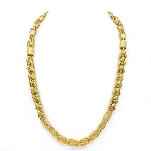 Colliers chaîne pour hommes en gros, plaqués or micro 14K 18K 24K style Holo, chaînes de mode en laiton au design moderne - Product Image 3