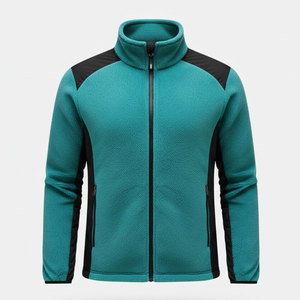 Veste polaire en tissu respirant, coupe confortable, fermeture éclair intégrale, pour usage extérieur en hiver. Veste polaire d'hiver. - Product Image 1