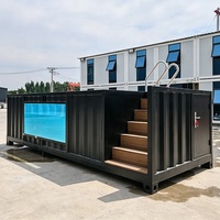 Piscines préfabriquées hors sol en conteneurs maritimes de 20 pieds et 40 pieds, pour la compétition, extérieures
