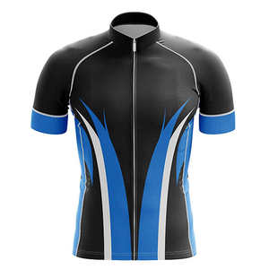 Vêtements de cyclisme à manches courtes de haute qualité OEM, respirants, anti-transpiration, avec logo personnalisé sublimé, maillot de cyclisme à manches courtes - Product Image 6