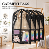 Sac de voyage réutilisable pour vêtements de danse pour enfants avec logo personnalisé, poches à chaussures en PVC transparent non tissé, costume de ballet pour enfants