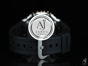Montre mécanique de luxe scintillante avec cadran saphir, boîtier en acier inoxydable, bracelet en caoutchouc de 20 mm – Montre tendance pour soirée - Product Image 3