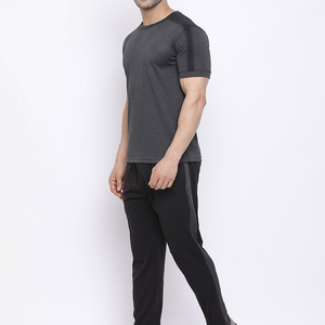 Conjunto Deportivo de Verano para Hombre de Dos Piezas, 100% Algodón, Sólido, Ligero, Transpirable, de Secado Rápido, con Pedrería, de Alta Calidad - Product Image 3