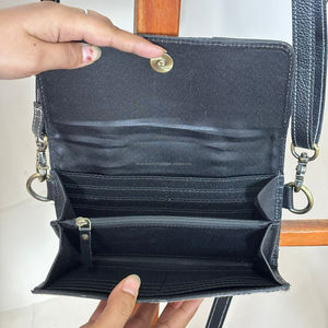 Cartera Cruzada de Cuero a Cuadros Hecha a Mano, Venta Directa de Fábrica 2025, Cartera Larga de Diseñador de Cuero Vacuno Genuino, Bolsos de Mano - Product Image 6