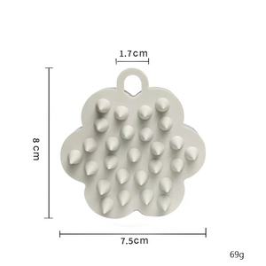 Suministro de fábrica, cerdas de silicona, herramienta de masaje para el aseo de mascotas, cepillo de baño para ducha, cepillo dispensador de champú para perros para mascotas - Product Image 3