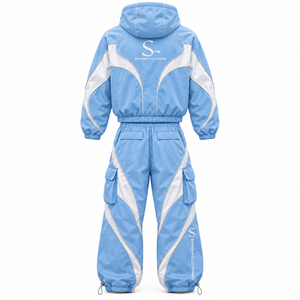 Ensemble coupe-vent d'été respirant personnalisé pour homme, streetwear 2 pièces, veste 80% nylon et pantalon de jogging, survêtement OEM marque privée - Product Image 3