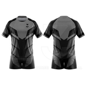 Uniforme de Rugby Personalizado para Hombre, de Alta Calidad, Transpirable, Ligero, de Poliéster que Absorbe la Humedad, Suministro de Fábrica, Competitivo - Product Image 3