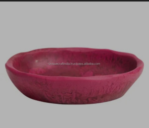 Platos de fruta de resina epoxi plana clásica de la mejor calidad, platos mate duraderos y elegantes hechos a mano, comedor ecológico, hogar, boda - Product Image 6