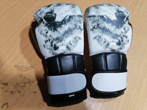 Guantes de boxeo de cuero de vaca con estampado 3D, de alta calidad, con estampado gráfico personalizado - Product Image 3