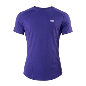 T-shirt basique à col rond pour homme, couleur unie douce, personnalisable avec logo sérigraphié, décontracté, à manches courtes, style streetwear, vente en gros - Product Image 2