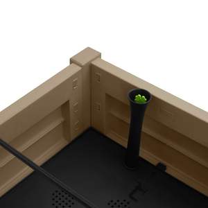 Bac à légumes surélevé en polypropylène brun clair pour abris et rangements - Product Image 5