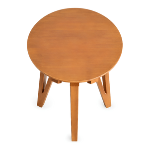 Table à manger ronde en teck massif, écologique, durable, 4 places, qualité export, fournisseur de meubles indonésiens - Product Image 2
