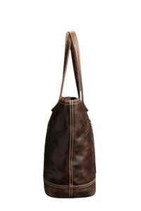 Sac à main bandoulière en cuir véritable élégant pour femmes 2025 Grande capacité Fermeture à glissière Portable Design tendance Nouveau design Haut de gamme - Product Image 2
