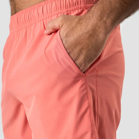 Shorts pour hommes de couleur unie, taille moyenne, élastiques, séchage rapide, vêtements décontractés