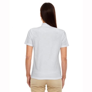 Camisa Polo Blanca para Mujer, Manga Corta, Color Sólido, Estilo Casual, Largo Regular, 100% Algodón, Tela Oxford - Product Image 6