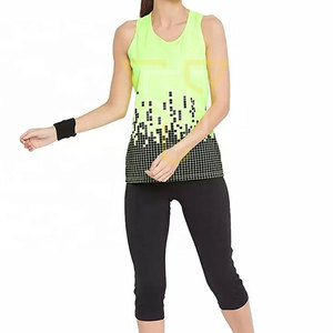 Vêtements de sport sans manches, nouveau style, débardeurs pour femmes en stock, en coton et polyester. - Product Image 5
