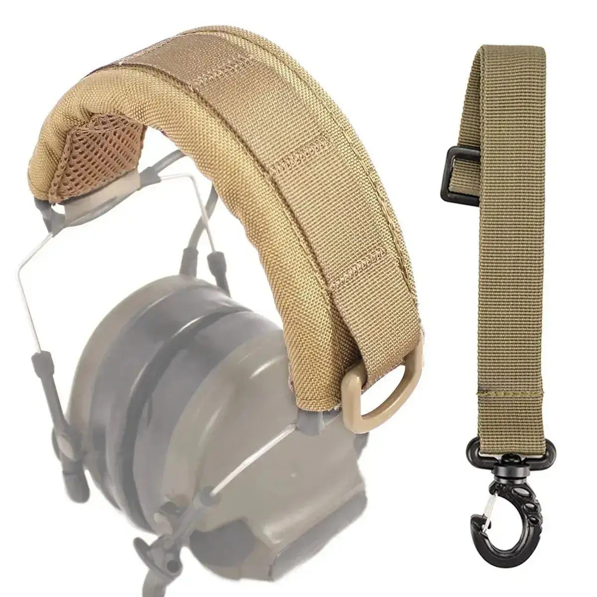 Taktik modüler kulaklık kapak Molle kafa askeri kulaklık mikrofon koruma kılıfı avcılık kulaklık kulaklık standı kayışı