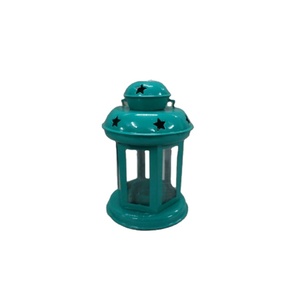 Decorative Iron Powder Coated Lantern Modern Home Decoration Star Cut Out Work Iron Lantern Cheap Price Classic Lantern - Product Image 1