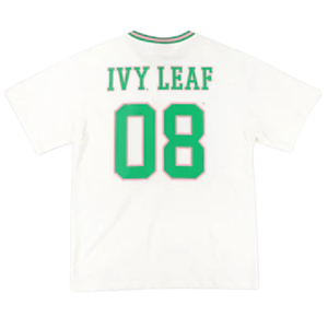 Camiseta Deportiva Oversize de Fútbol Americano para Mujer, Marca AKA, Color Verde Marfil, Manga Corta, Cuello en V, Estilo Casual - Product Image 2