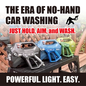 NAGARA CARWASH P20-07 Outil de nettoyage de voiture professionnel à haute pression léger vert 15MPa avec ensemble de réservoir - Product Image 2