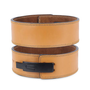 Cinturón de levantamiento de pesas de cuero, cinturón de powerlifting ajustable, soporte de levantamiento de fuerza para entrenamiento de gimnasio y fitness, para culturismo - Product Image 1