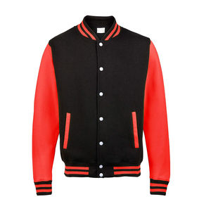 Blouson de baseball rétro pour femme style universitaire, vente chaude, manteau court épaissi pour l'hiver, vêtement d'extérieur en laine brodé, mode OEM - Product Image 1