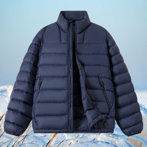 Chaqueta de Plumón Ligera para Hombre, Cortavientos, Impermeable, con Capucha y Cremallera, Chaqueta de Invierno Informal para Negocios, Ropa Exterior al por Mayor - Product Image 4