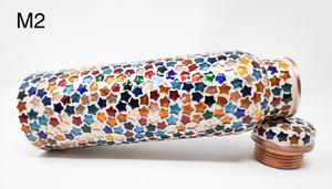 Tapa de Botella de Agua de Cobre Puro Hecha a Mano, con Mosaico de Perlas de Lujo, Beneficios para la Salud, a Prueba de Fugas, Apta para Lavavajillas, Anticorrosiva - Product Image 5