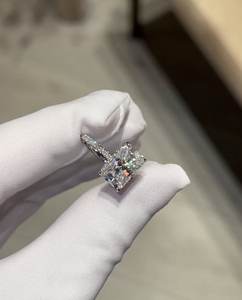 4.5 Carat VVS Lab Grown Diamond Engagement <b>Ring</b> for Women | Radiant Cut Hidden Halo <b>Solitaire</b> Wedding <b>Ring</b> | IGI Certified Gold - Product Image 3