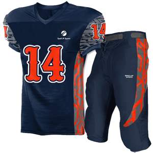 Maillots de football américain personnalisés en sublimation, surdimensionnés, pour jeunes, uniformes d'entraînement universitaires - Product Image 3