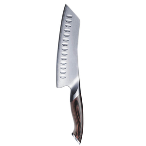 Premium 440C Stainless Steel Damascus Kitchen Chef <b>Knife</b> Handmade Adjustable Hand Orientation High-Polish Finish Sharp Blade - Product Image 3