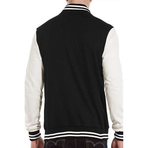 Manufacturer Custom High Quality Unisex Basketball Letterman Jacket 100% Cotton Embroidery Leather Sleeve Winter Jacket for Men - Product Image 5