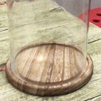Cloche décorative en verre borosilicate soufflé à la main, transparente et personnalisable, pour bougie, forme sur mesure, livraison rapide