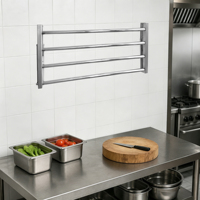 Étagère murale pliable en acier inoxydable