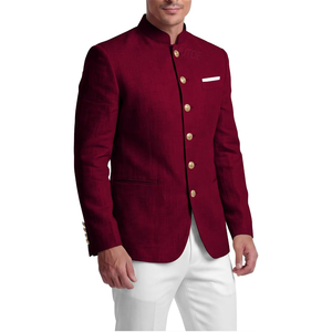 Chaqueta Tradicional Bávara para Hombre, Estilo Formal, Trachtenjacker Alemán, Cuello Alto Alpino, Cierre de un Solo Botón, Estilo Herencia - Product Image 4
