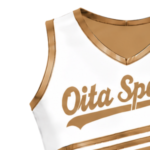 <b>Tan</b> <b>Brown</b> Cheerleading Jersey Sleeveless Crop Top Custom Team Sports Uniform Performance Athletic Wear Training Apparel - Product Image 4