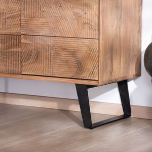 Aparador de cuatro puertas Vandana Crystal Living de madera de acacia, diseño contemporáneo Uky con un toque retro. - Product Image 6