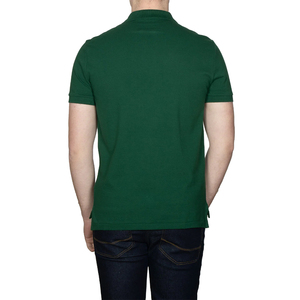 Camisetas de Golf para Hombre de Primera Calidad, Manga Corta, Transpirables, 100% Algodón, Tejido de Punto, Logotipo Personalizado, Estampado Informal, OEM - Product Image 3