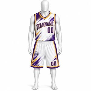 Vente flash - Uniforme de basket-ball personnalisé, grande taille, unisexe, confortable, de haute qualité, à manches courtes, fabriqué par Elson Sports - Product Image 1