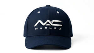 Gorra de Béisbol Personalizada de 5 Paneles Estructurados con Logotipo Bordado en el Panel Frontal, Ajustable, de Poliéster Negro para Deportes - Product Image 4
