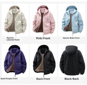 Chaqueta Bomber de Invierno para Hombre, Estilo Nuevo, de Lona, Impermeable, Cortavientos, Suave, Informal, Holgada, con Capucha y Cuello Alto - Product Image 6