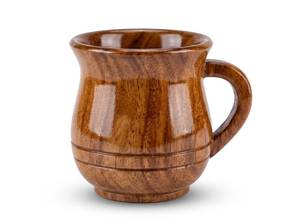 Taza de madera de diseño nórdico hecha a mano, taza de cerveza de madera natural con asa tallada, jarra para acampar al aire libre, diseño nórdico, 200 ml - Product Image 2