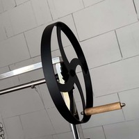 Barbecue au charbon de bois pliable en acier inoxydable, portable, pour le camping, le jardin et les fêtes