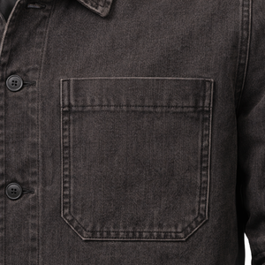 Chaqueta Vaquera para Hombre, Algodón Premium, Manga Larga, Cierre de Botones, Estilo Casual Otoñal, Prenda Exterior de Mezclilla, Estilo Urbano Vintage - Product Image 6