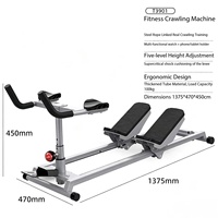 Machine de fitness multifonctionnelle en PVC T3901 pour entraînement abdominal et de base, avec accoudoirs réglables sur 5 niveaux, pour la vente en gros