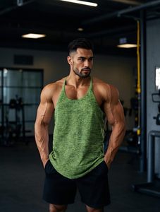 Muscle <b>Vest</b> Sleeveless Tank Top Men Summer Solid Casual Clothes 2026 Gym <b>Stringer</b> Tank Top OEM Summer High Quality Athletic Tops - Product Image 3